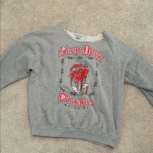 Gray Graphic Sweatshirt